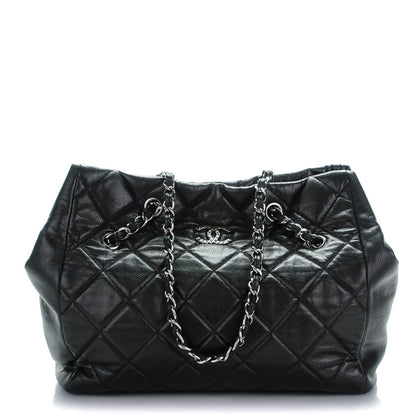 Chanel Soft Caviar Quilted Large Cells Tote Black 1 of 7