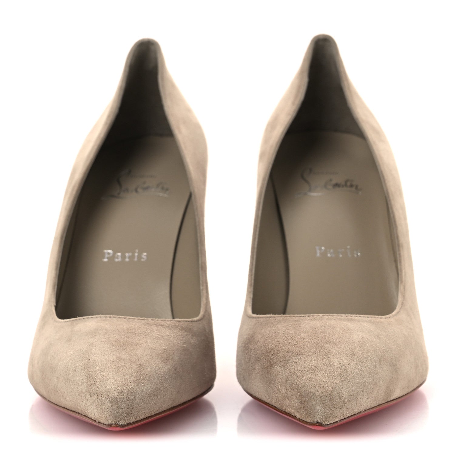 Christian Louboutin Veau Velours So Kate 85 Pumps 38 Beige 3 of 10