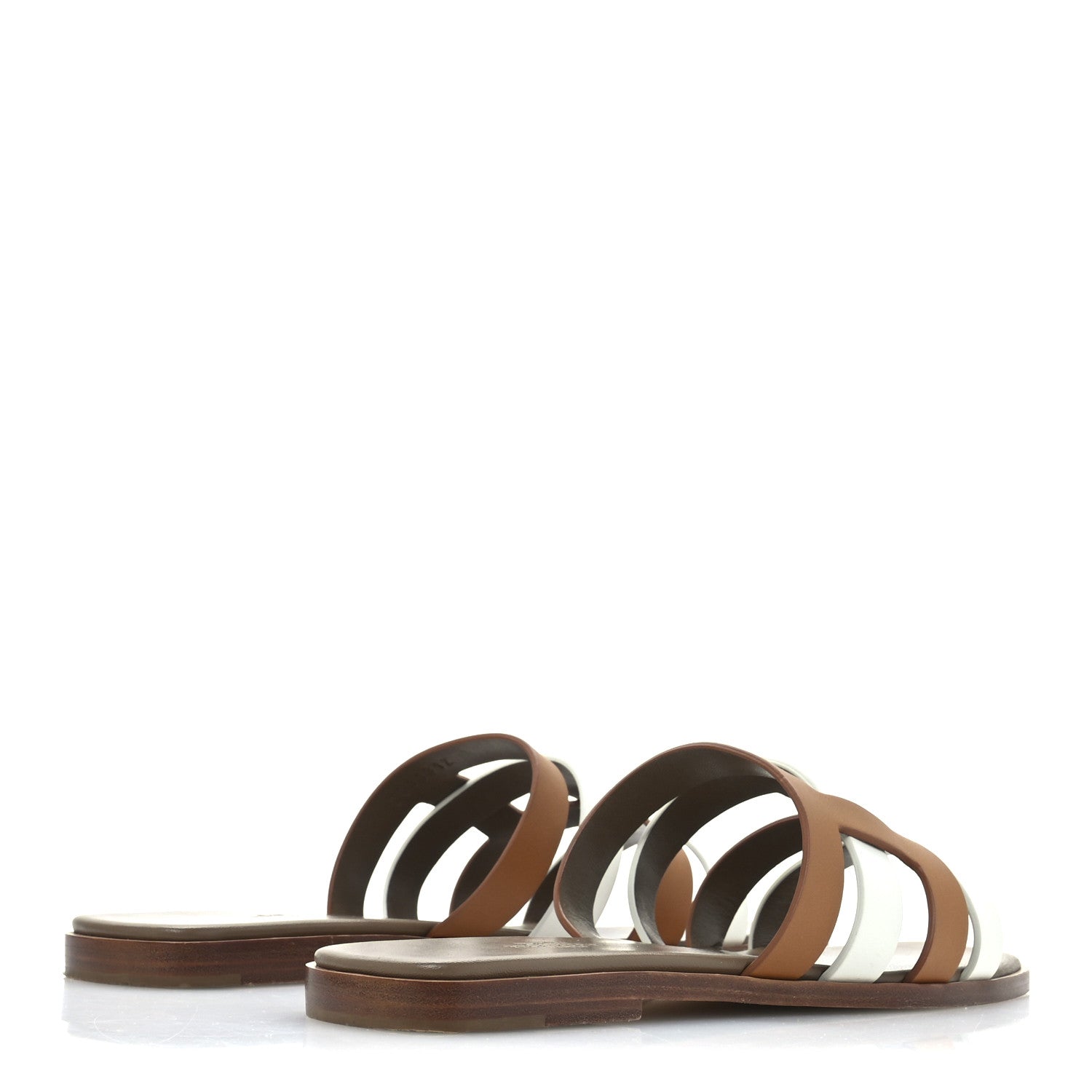 Hermes Calfskin Amore Sandals 39 White Naturel 5 of 11