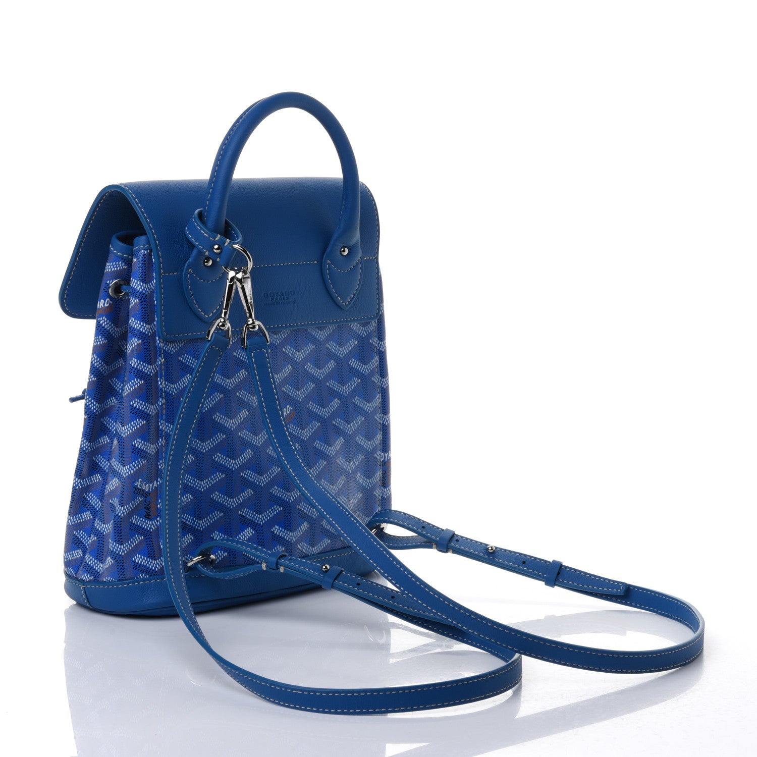 Goyard Goyardine Calfskin Mini Alpin Backpack Sky Blue 2 of 4
