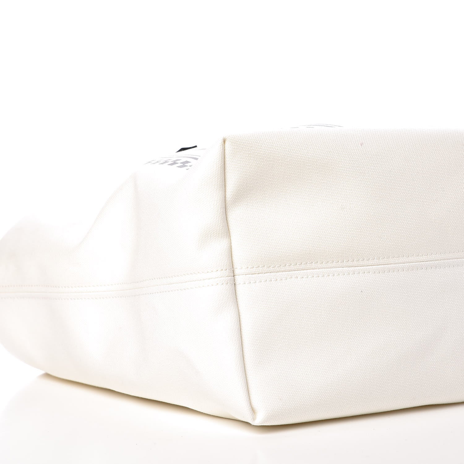 Versace Canvas Logo Tote Black White 7 of 8