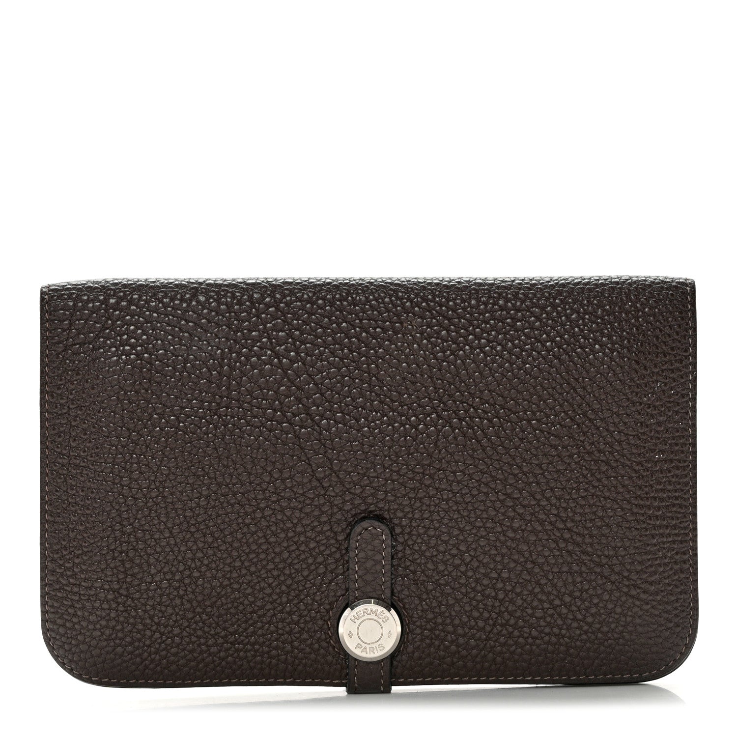 Hermes Togo Dogon Duo Wallet Chocolate 1 of 11