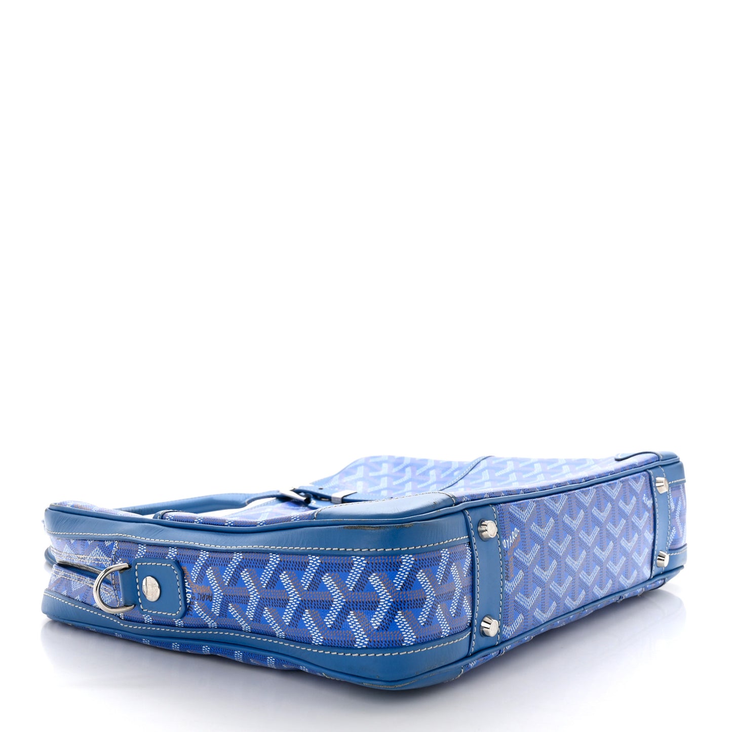 Goyardine Ambassade PM Briefcase Sky Blue