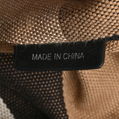 Burberry Grainy Calfskin House Check Medium Maidstone Black 7 of 17