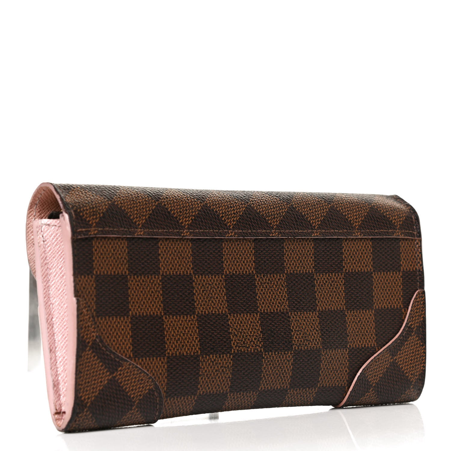 Louis Vuitton Damier Ebene Caissa Wallet Rose Ballerine 3 of 11
