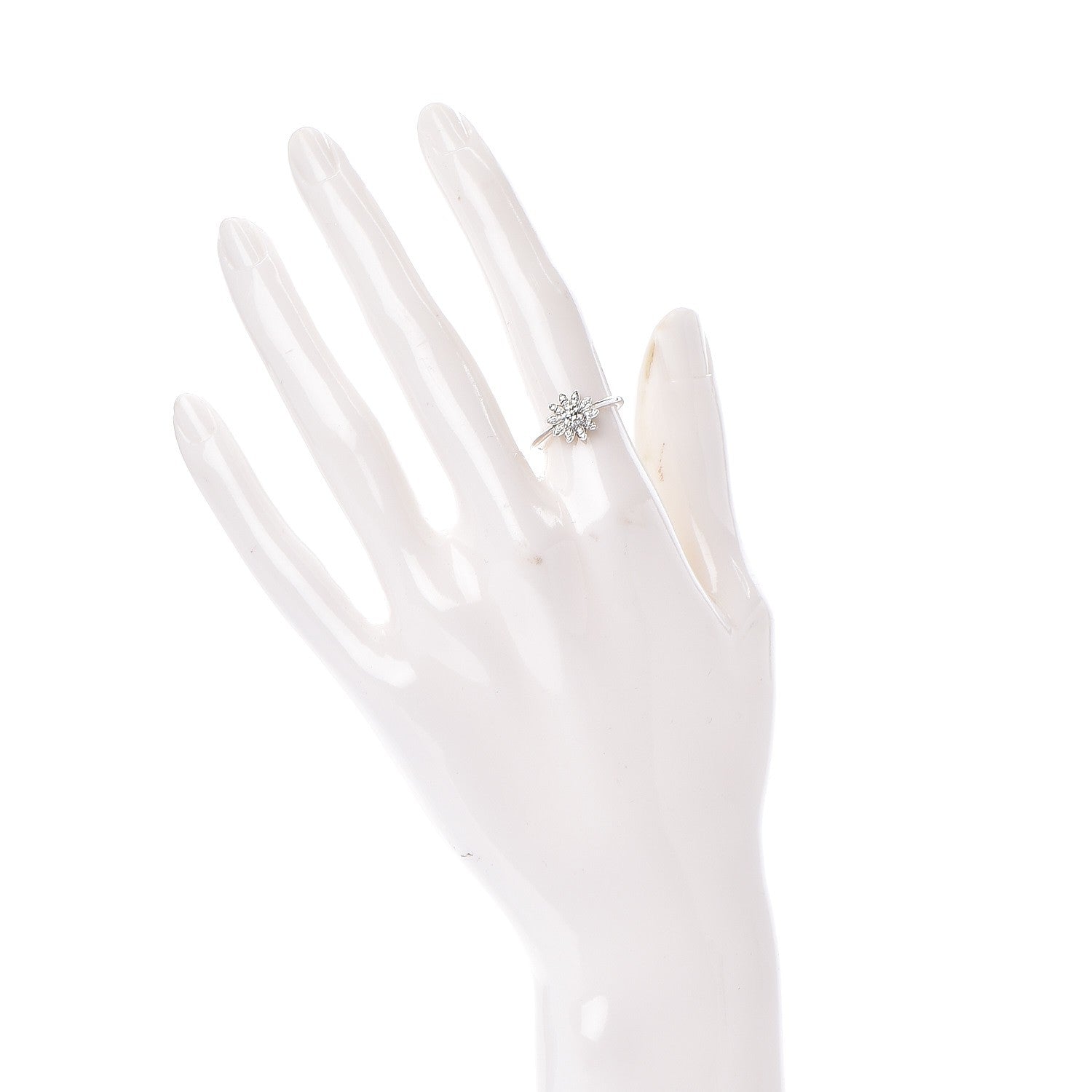 Tiffany Platinum Diamond Enchant Garden Flower Ring 51 5.75 2 of 3