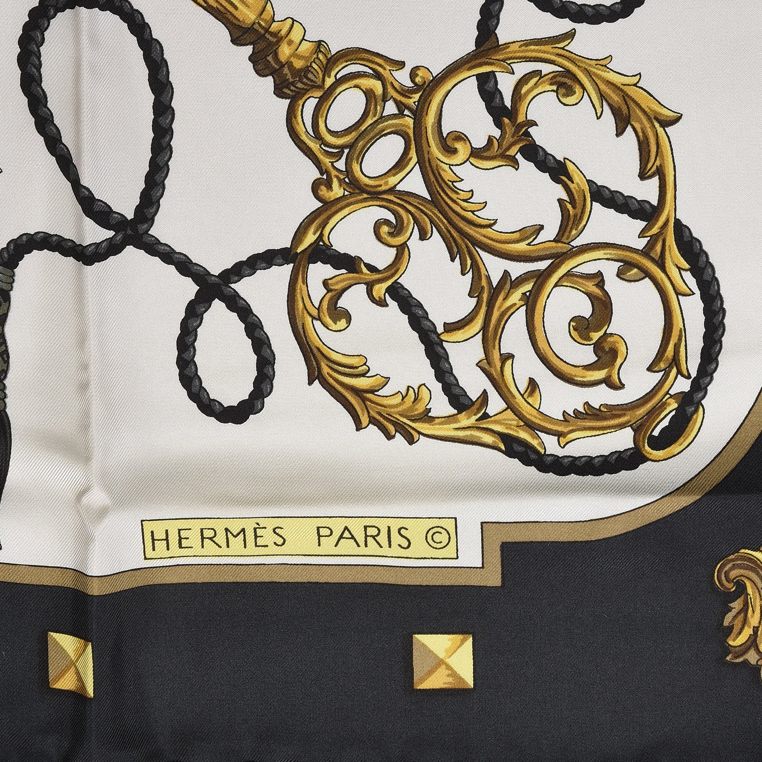 Hermes Silk Keys Les Cles Scarf 90 4 of 4