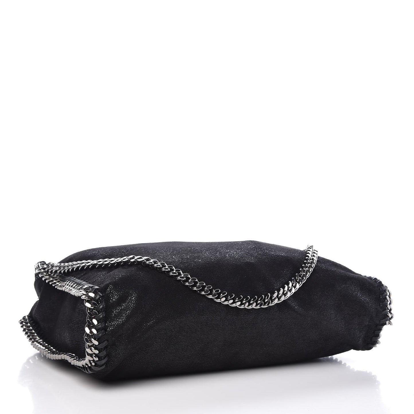 Shaggy Deer Falabella Fold Over Tote Black