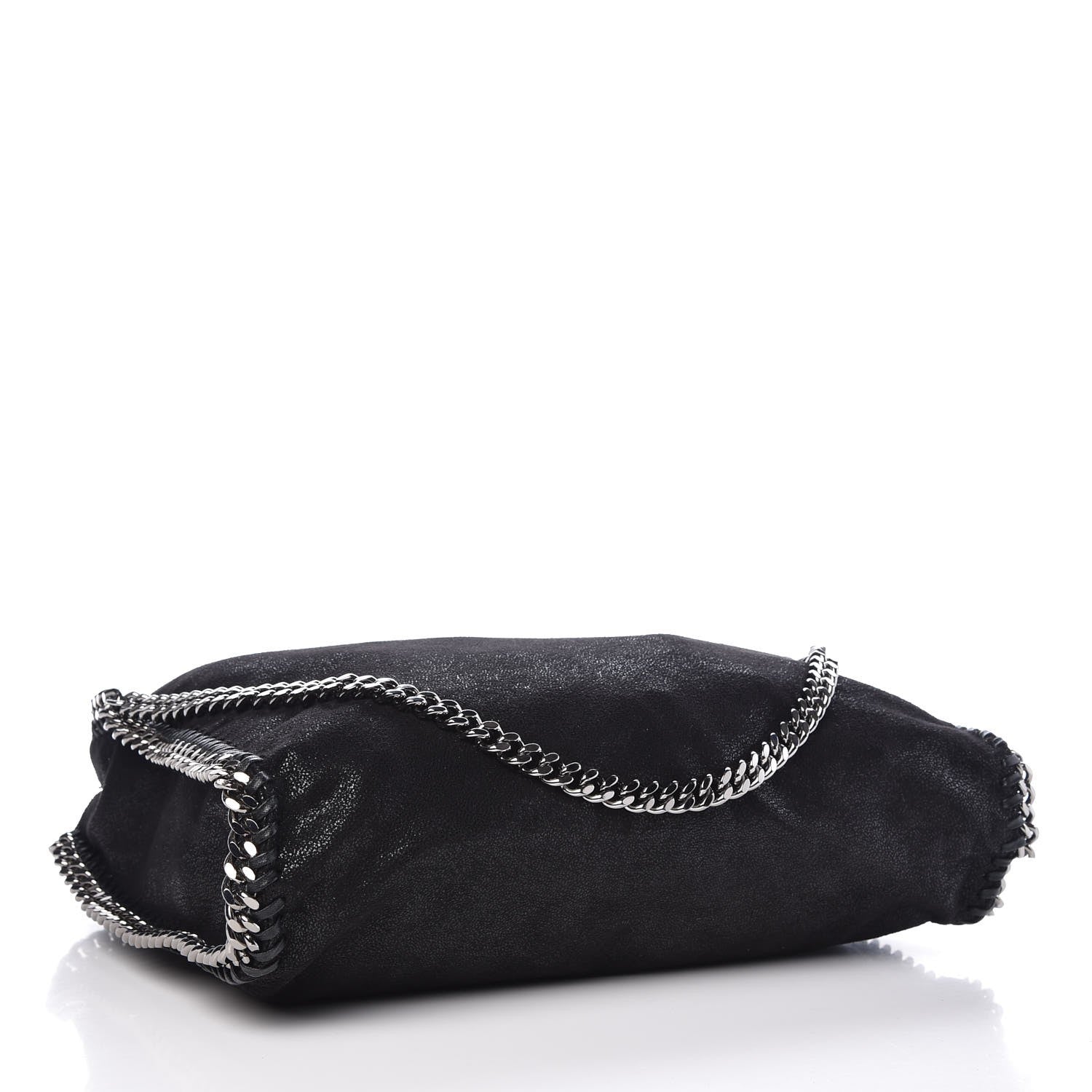 Stella McCartney Shaggy Deer Falabella Fold Over Tote Black 4 of 6