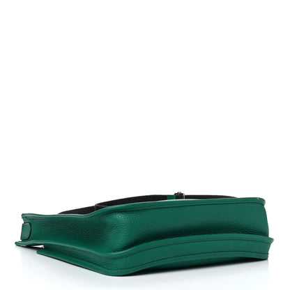 Hermes Taurillon Clemence Evelyne III PM Vert Vertigo Vert Fonce 3 of 4