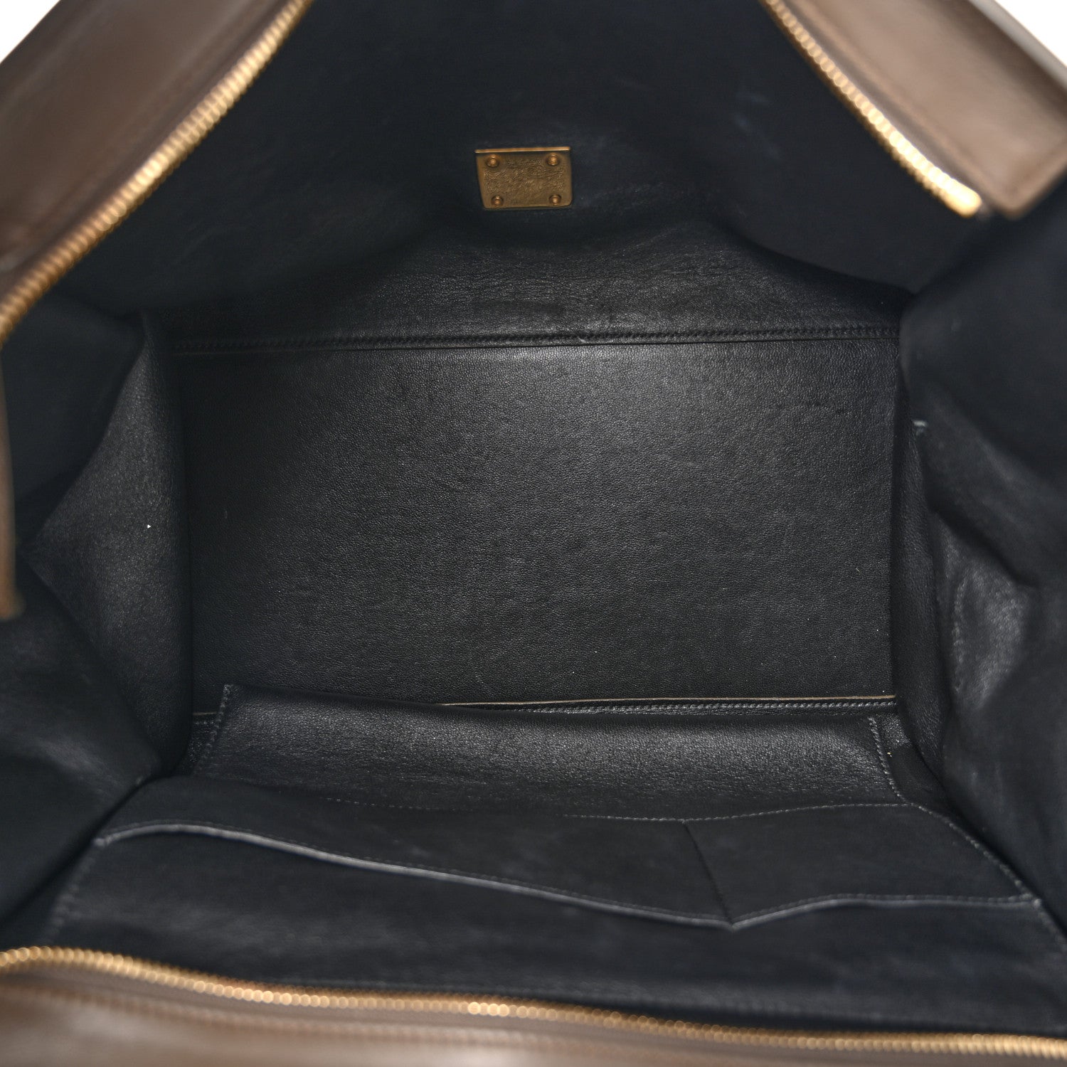 Celine Calfskin Suede Tri-color Large Trapeze Olive 5 of 16