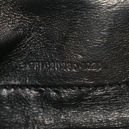 Saint Laurent Grain De Poudre Mixed Matelasse Triquilt Monogram Chain Wallet Black 7 of 10