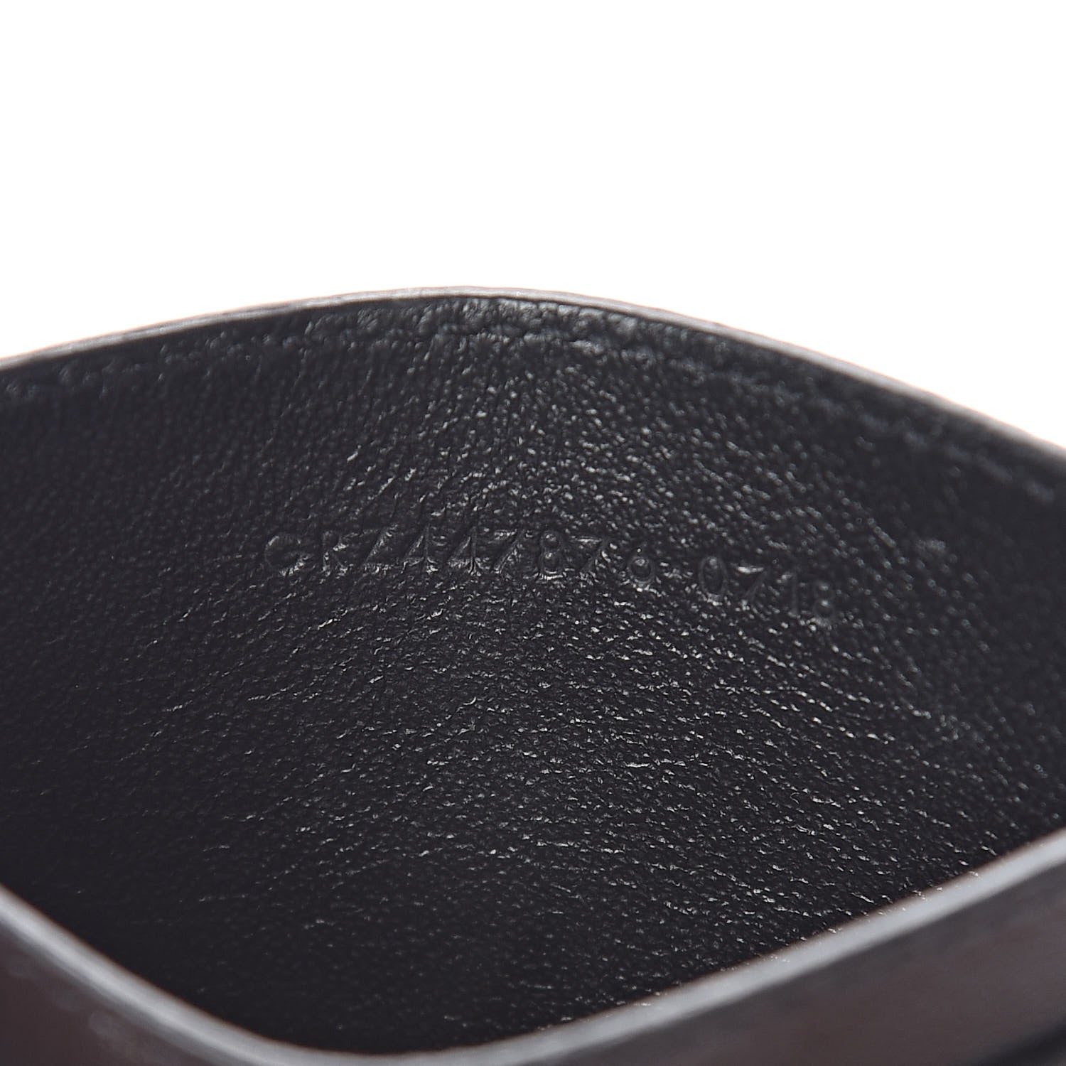 Saint Laurent Calfskin Studded Monogram Credit Card Case Black 6 of 7