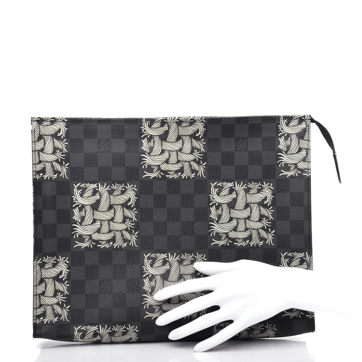 Damier Graphite Rope Pochette Voyage White