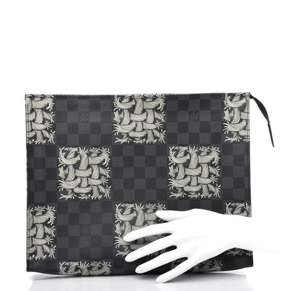 Louis Vuitton Damier Graphite Rope Pochette Voyage White 2 of 8