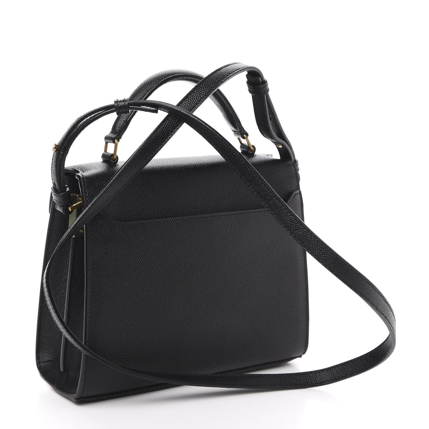 Grain de Poudre Mini Classic Monogram Cassandra Top Handle Black Rouge Legion