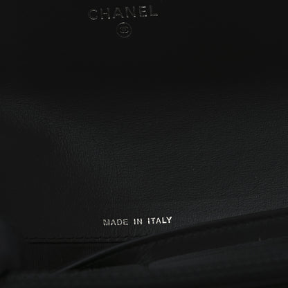 Chanel Caviar Quilted Large Boy Gusset Flap Wallet Black 9 of 10