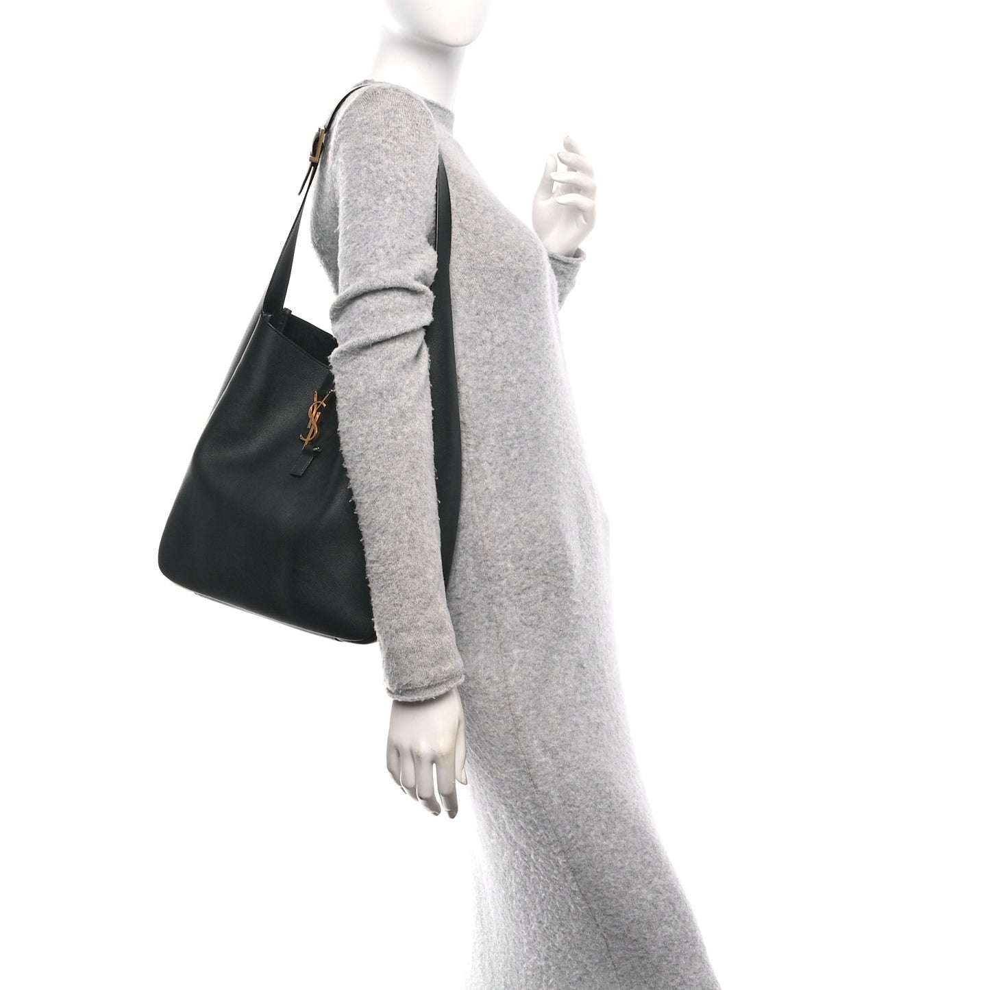 Smooth Calfskin Large Le 5 A 7 Soft Hobo Black