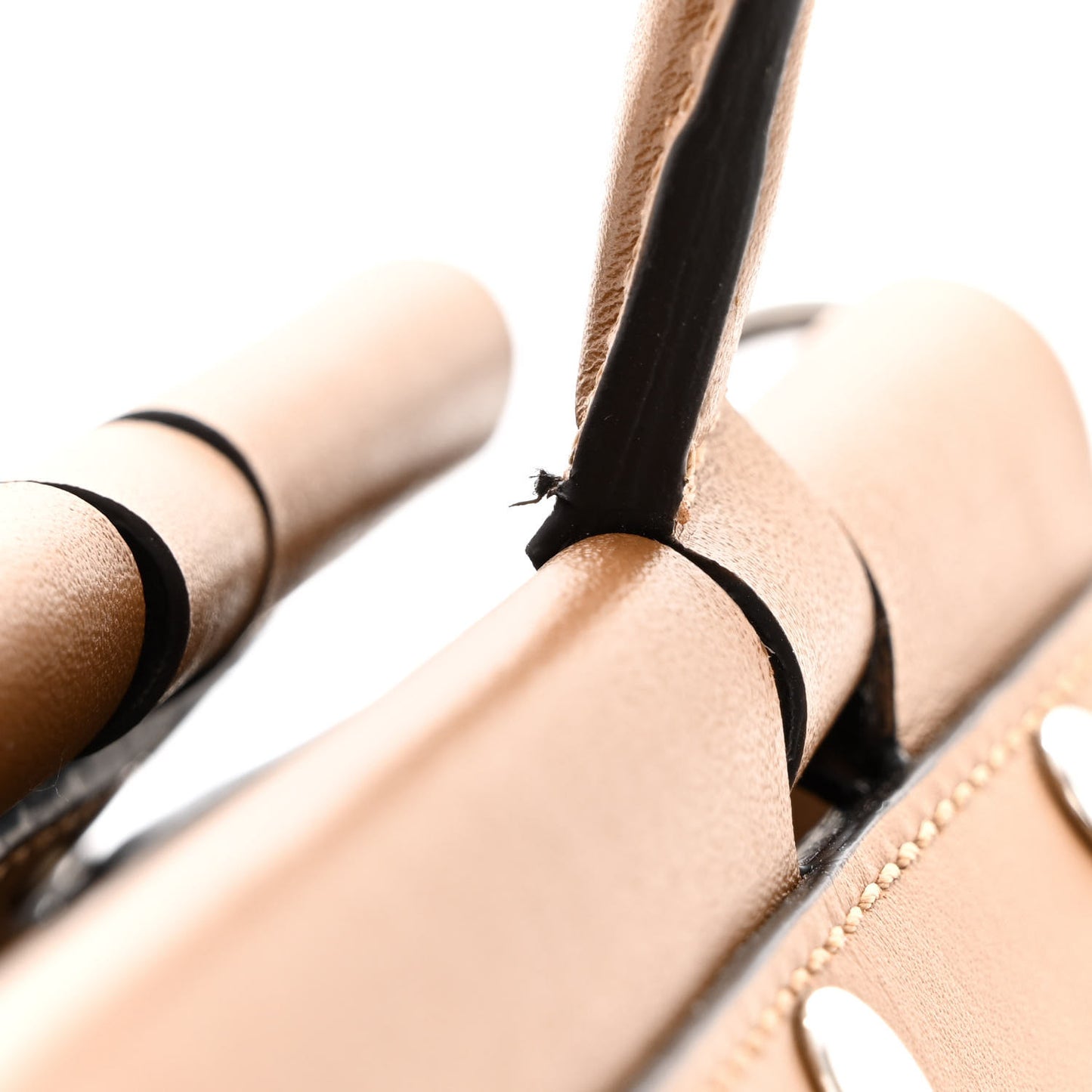 Smooth Calfskin Stud Iris Tote Teak