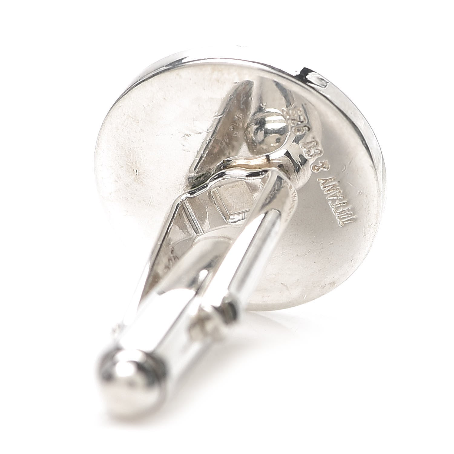Tiffany Sterling Silver Round Cufflinks 4 of 4