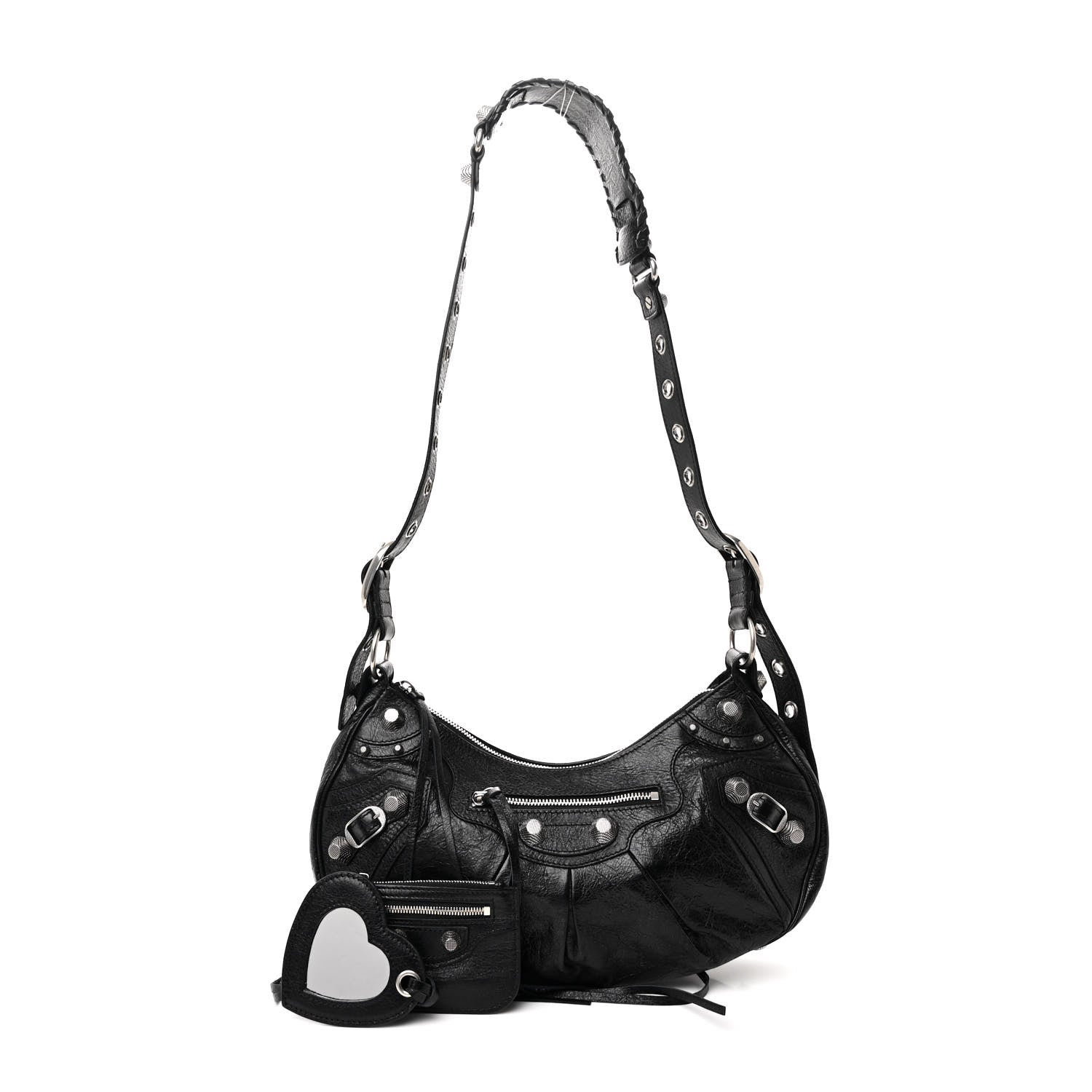Balenciaga Agneau Arena Small Le Cagole Shoulder Bag Black 2 of 11