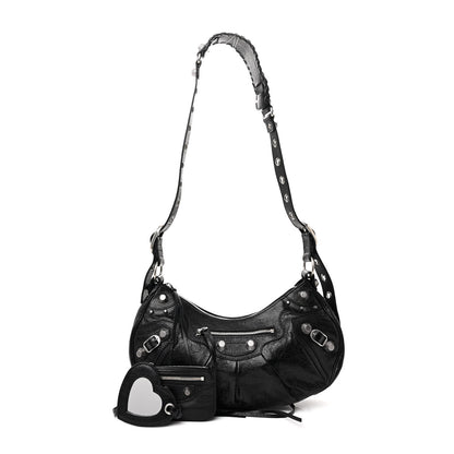 Balenciaga Agneau Arena Small Le Cagole Shoulder Bag Black 2 of 11