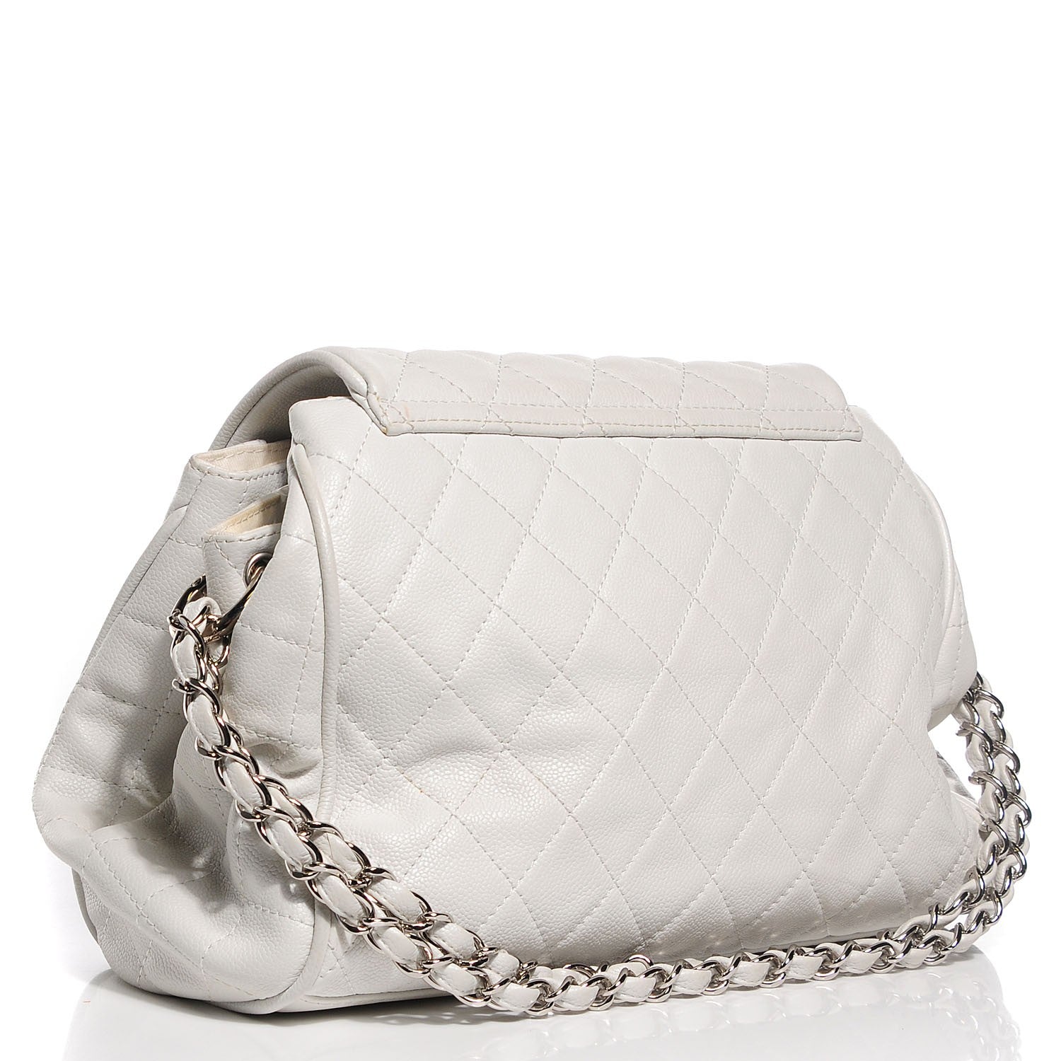 Chanel Caviar Quilted Timeless Accordion Flap White 3 of 7