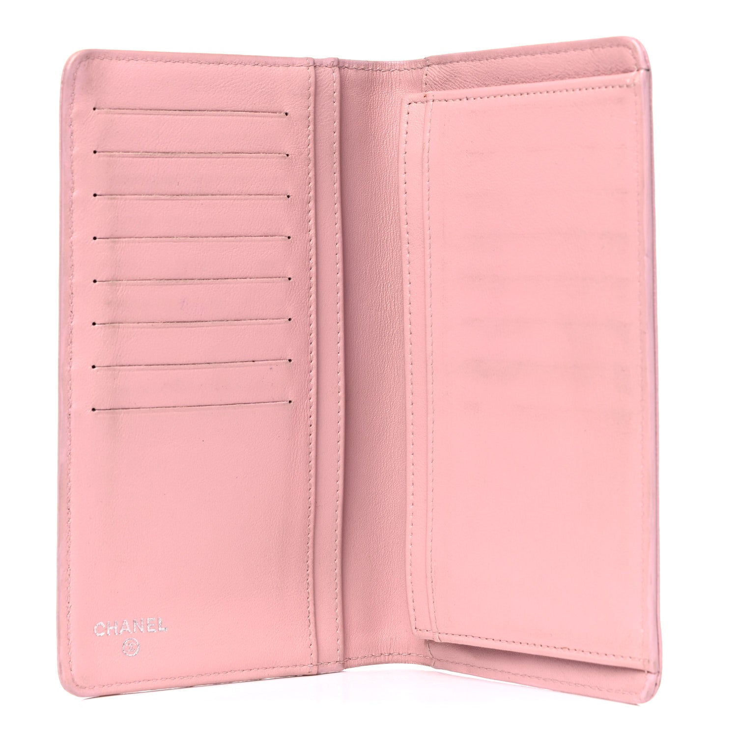 Chanel Caviar Timeless CC Yen Wallet Pink 5 of 17