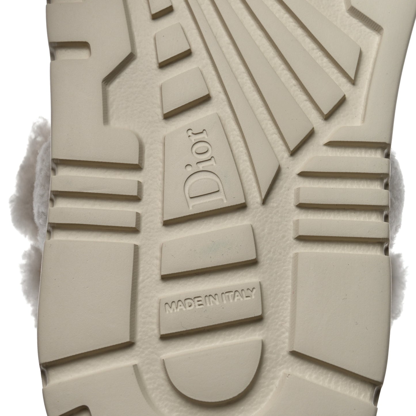 Shearling Dioract 10mm Sandals 37 Off White