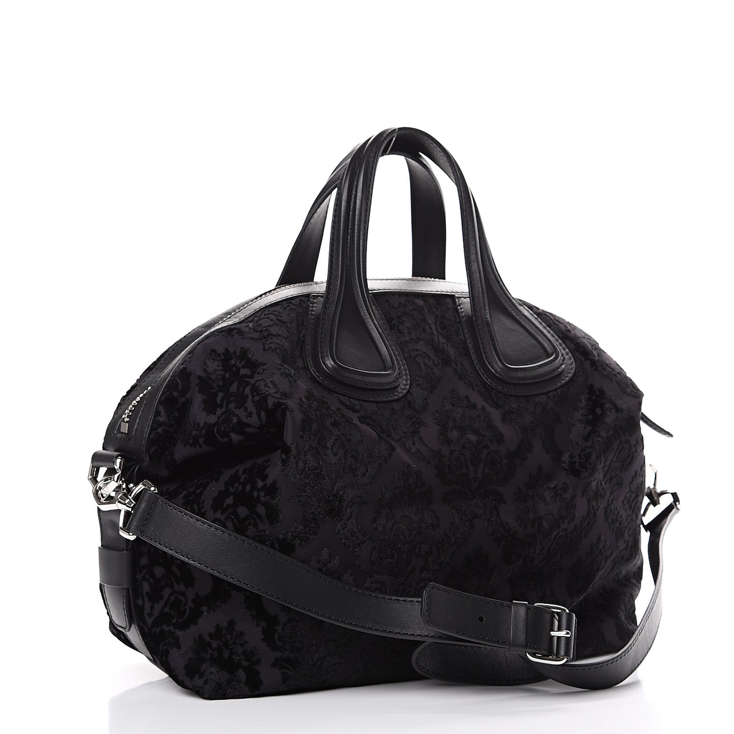 Calfskin Velvet Devore Medium Nightingale Black