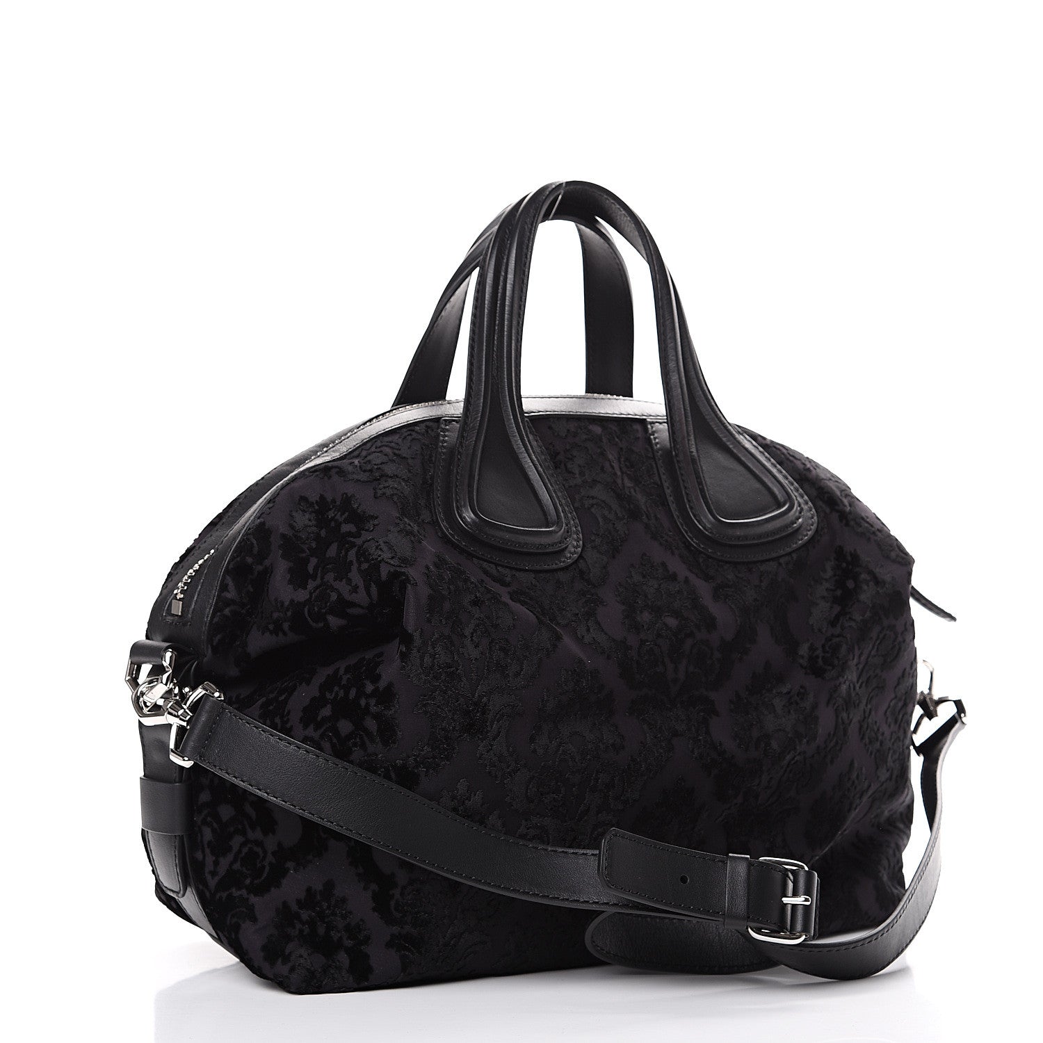 Givenchy Calfskin Velvet Devore Medium Nightingale Black 2 of 11