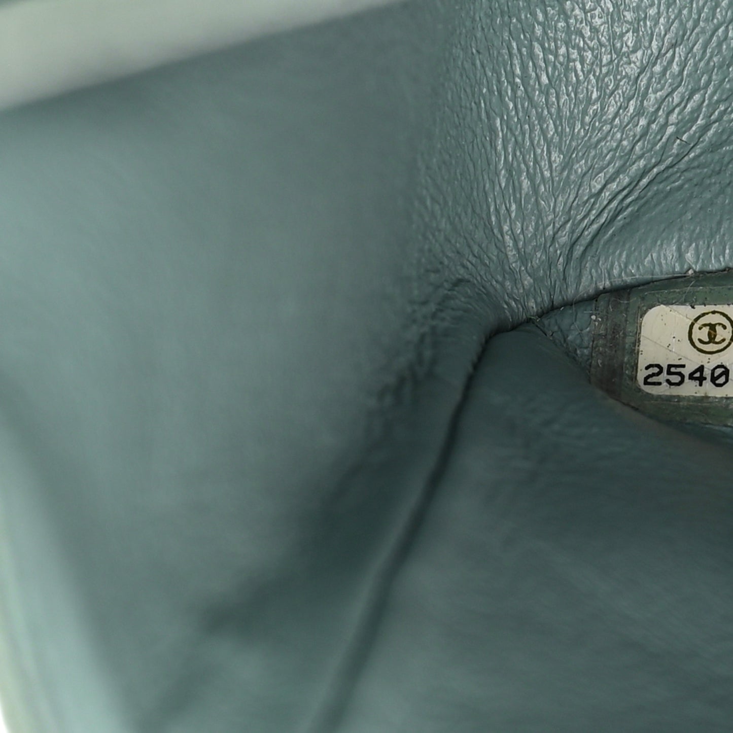 Caviar Quilted Medium Double Flap Light Blue