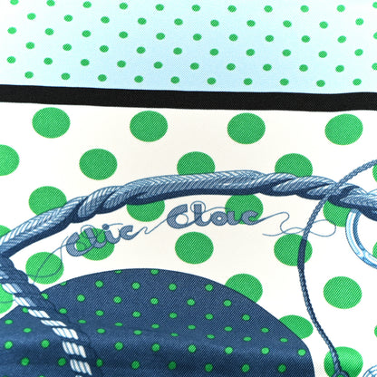 Hermes Silk Clic Clac A Pois Scarf 70 5 of 6