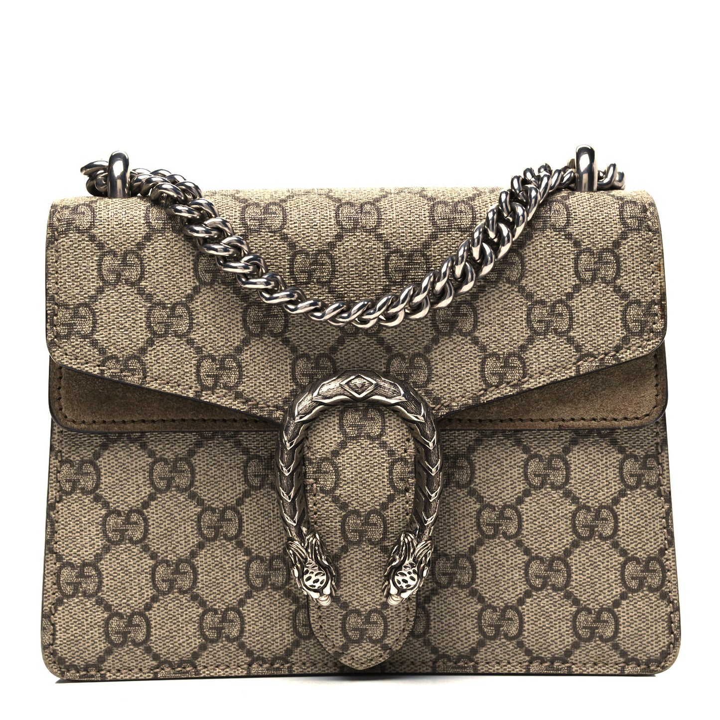 GG Supreme Monogram Mini Dionysus Shoulder Bag Taupe