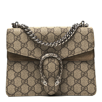Gucci GG Supreme Monogram Mini Dionysus Shoulder Bag Taupe 1 of 10