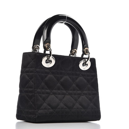 Christian Dior Satin Patent Cannage Mini Lady Dior Black 3 of 8