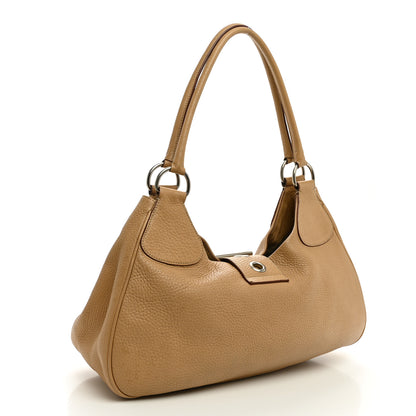 Prada Vitello Daino Moon Shoulder Bag  Sabbia 3 of 11