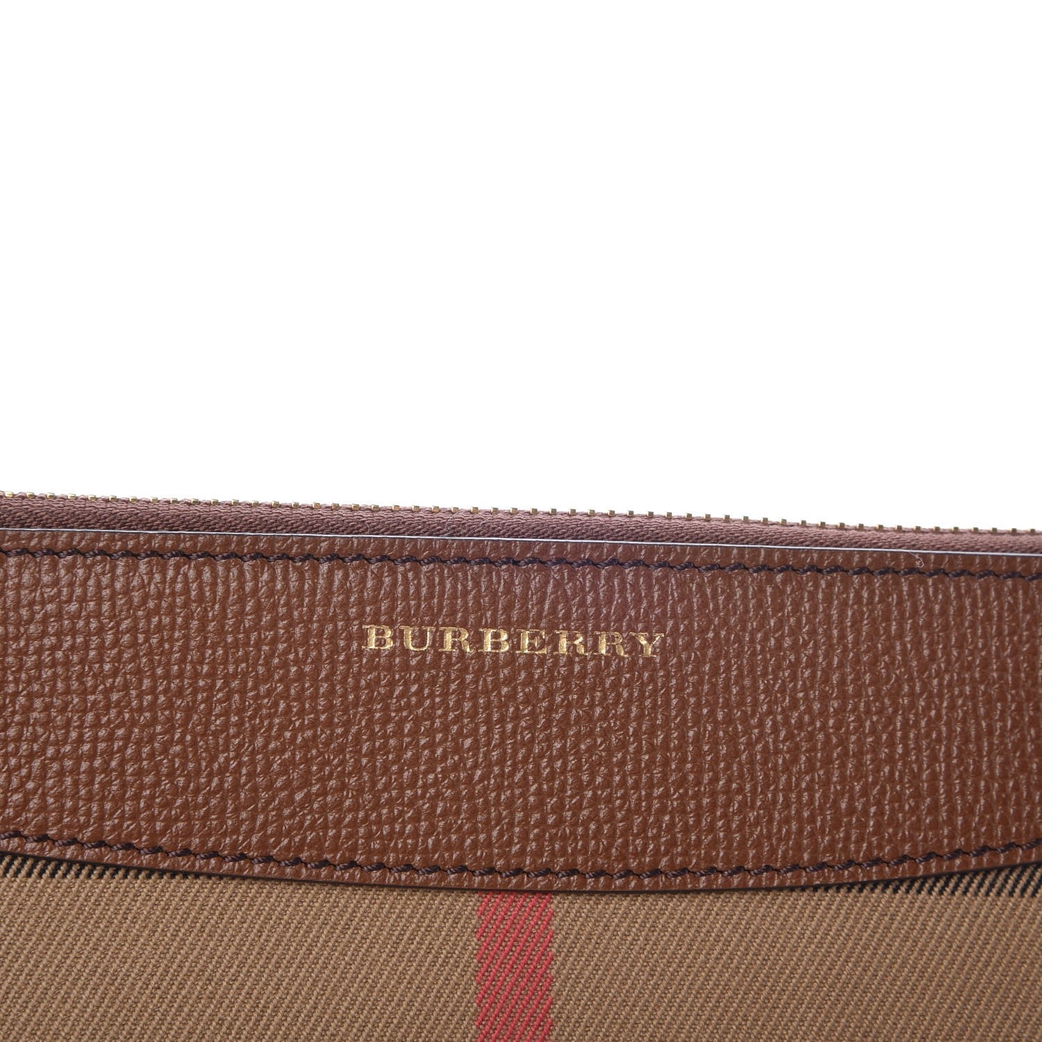 Burberry House Check Derby Peyton Crossbody Clutch Bag Tan 7 of 10