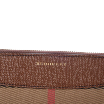 Burberry House Check Derby Peyton Crossbody Clutch Bag Tan 7 of 10