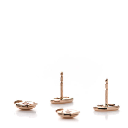 Hermes 18K Rose Gold TPM Farandole Stud Earrings 3 of 5
