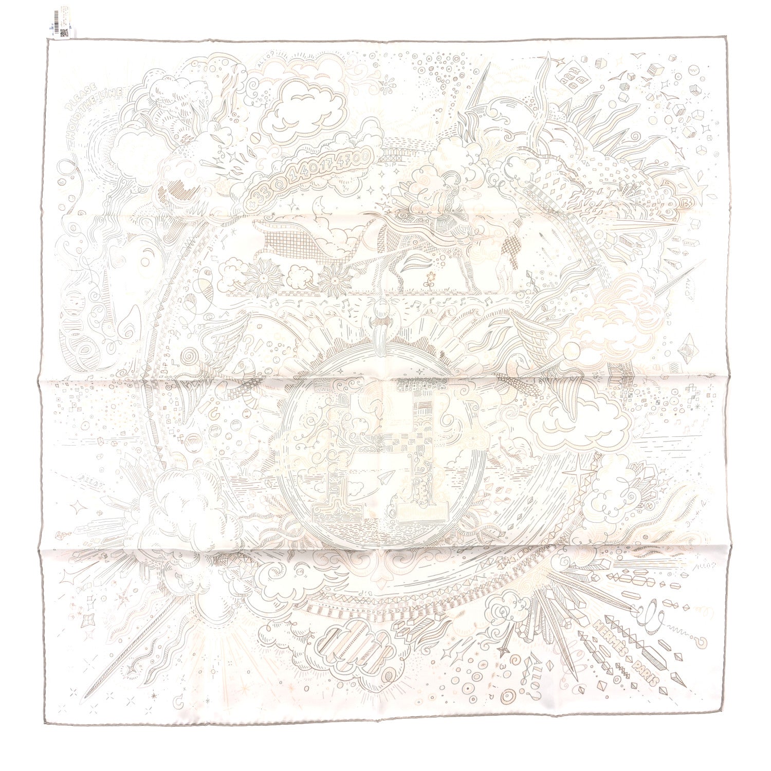 Hermes Please Hold The Line scarf 90 1718101 – FASHIONPHILE