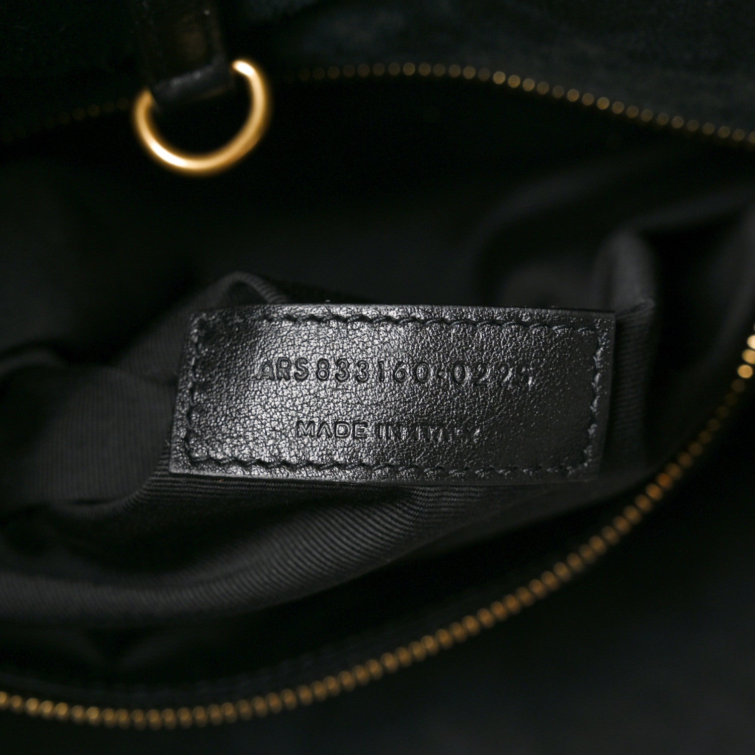 Saint Laurent Santorini Lux Calfskin Y Drawstring Tote Black 7 of 10