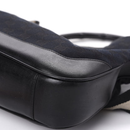 Gucci Monogram Bamboo Top Handle Bag Black 8 of 12