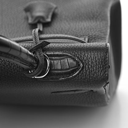 Hermes Togo Matte Alligator Kelly Retourne Touch 32 Black 33 of 42