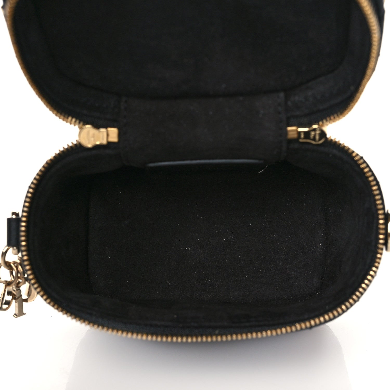 Christian Dior Lambskin Cannage Micro Lady Dior Vanity Case Black 5 of 9