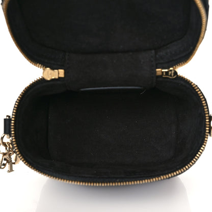 Christian Dior Lambskin Cannage Micro Lady Dior Vanity Case Black 5 of 9