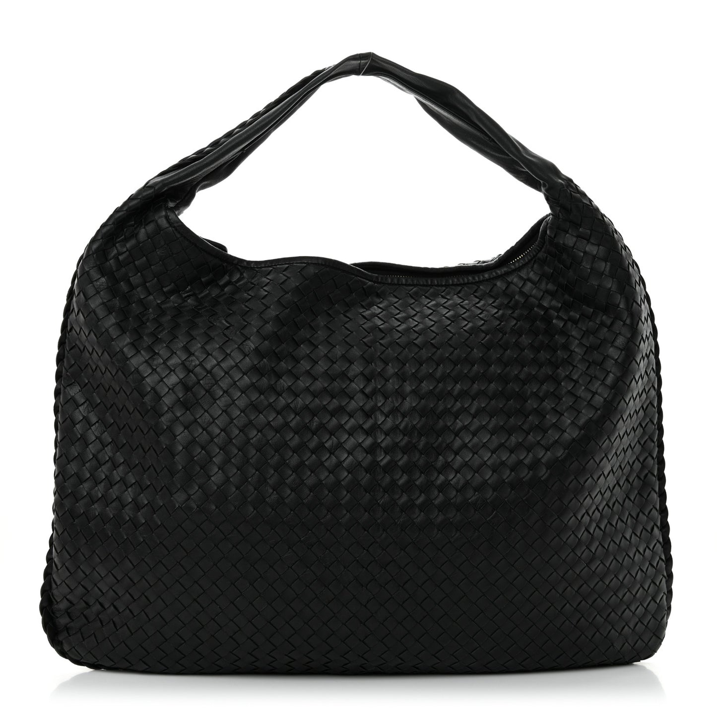 Nappa Intrecciato Maxi Veneta Hobo Black