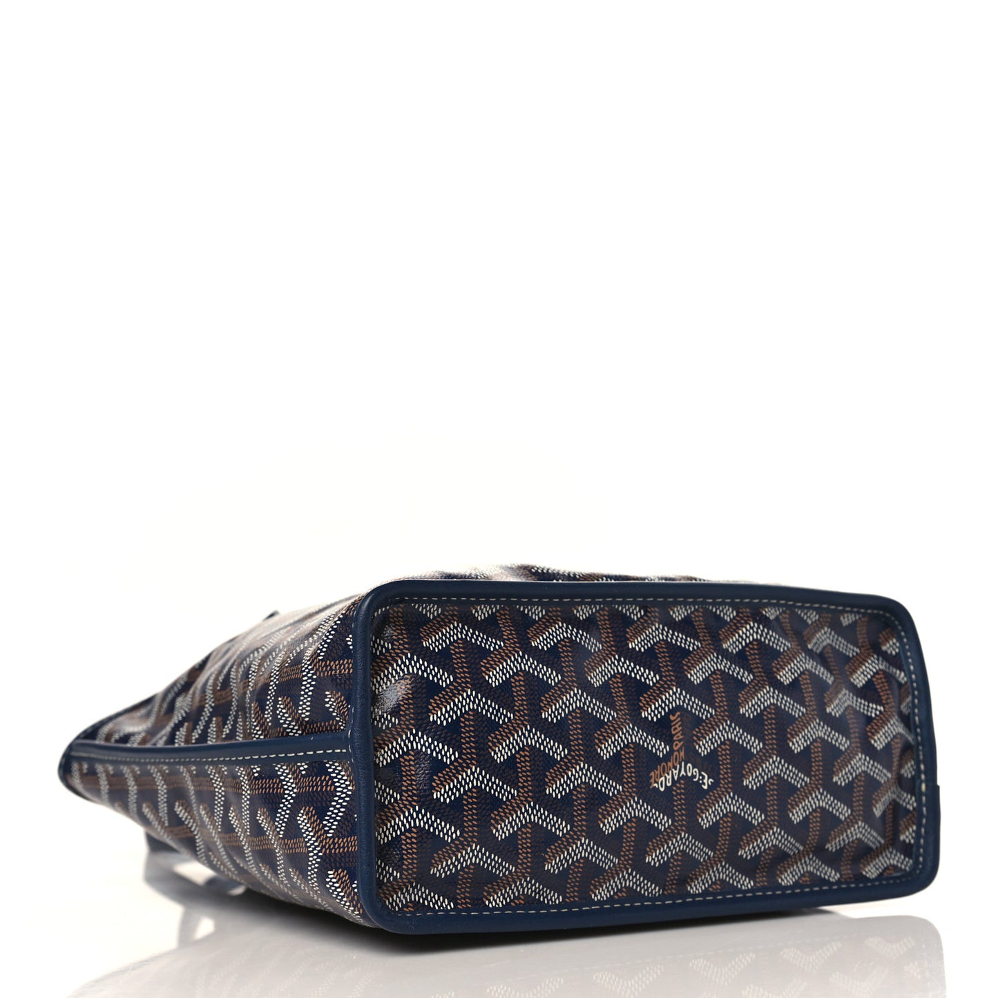 Goyardine Reversible Mini Anjou Navy