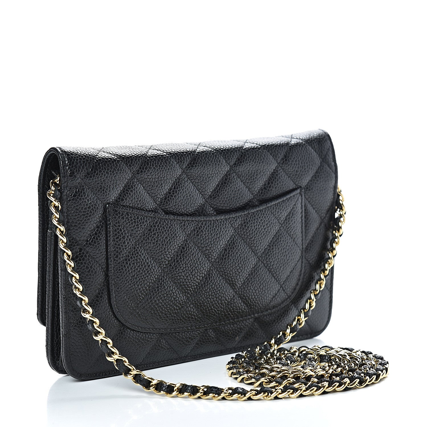 Chanel Caviar Quilted Wallet On Chain WOC Black 2 of 13