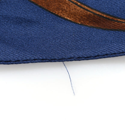 Hermes Silk Jumping Twilly Marine Gold Brun 6 of 6
